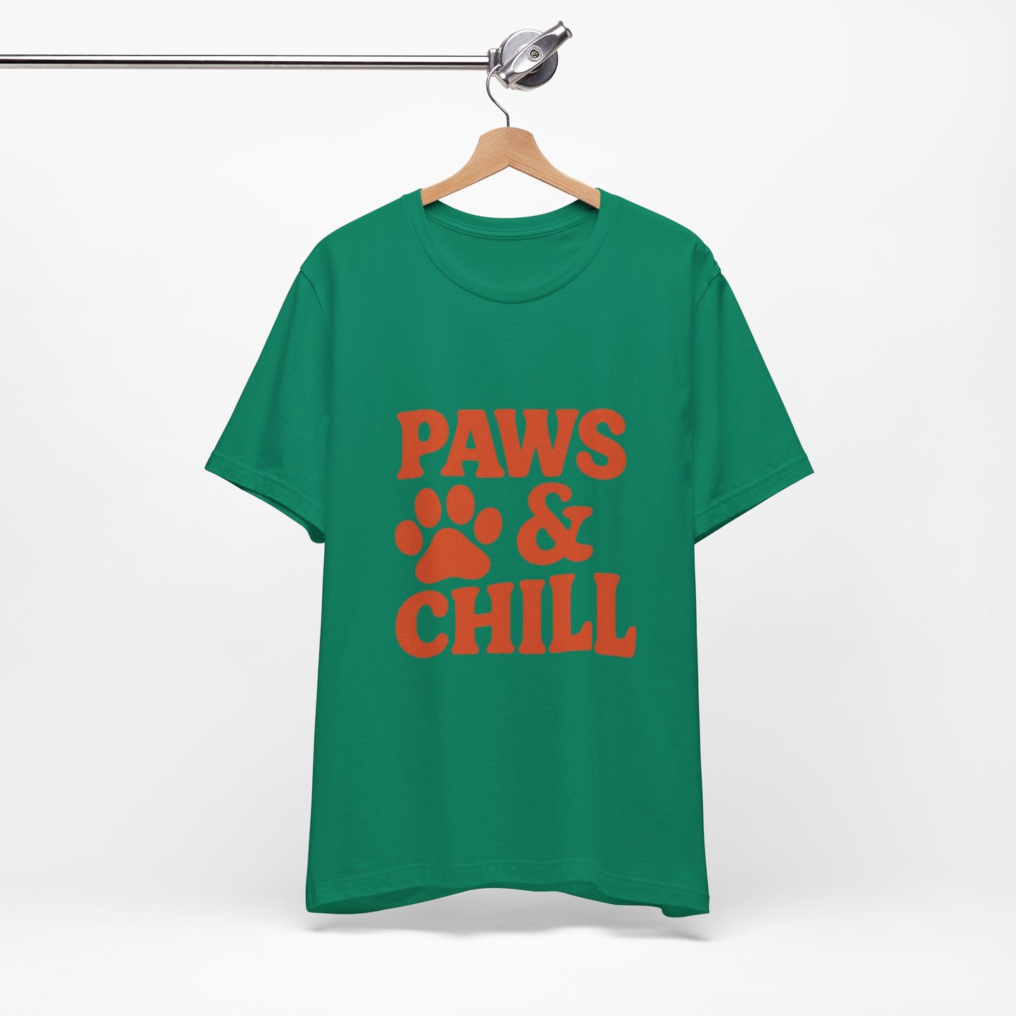 Paws and Chill Pet Lovers Unisex Jersey Short Sleeve Tee T-shirt