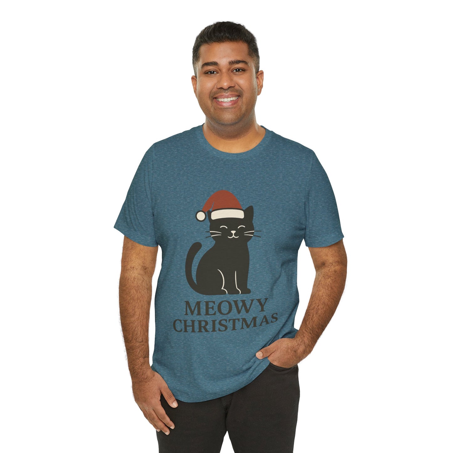 Meowy Christmas Unisex Jersey Short Sleeve Tee T-shirt