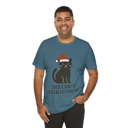 Meowy Christmas Unisex Jersey Short Sleeve Tee T-shirt