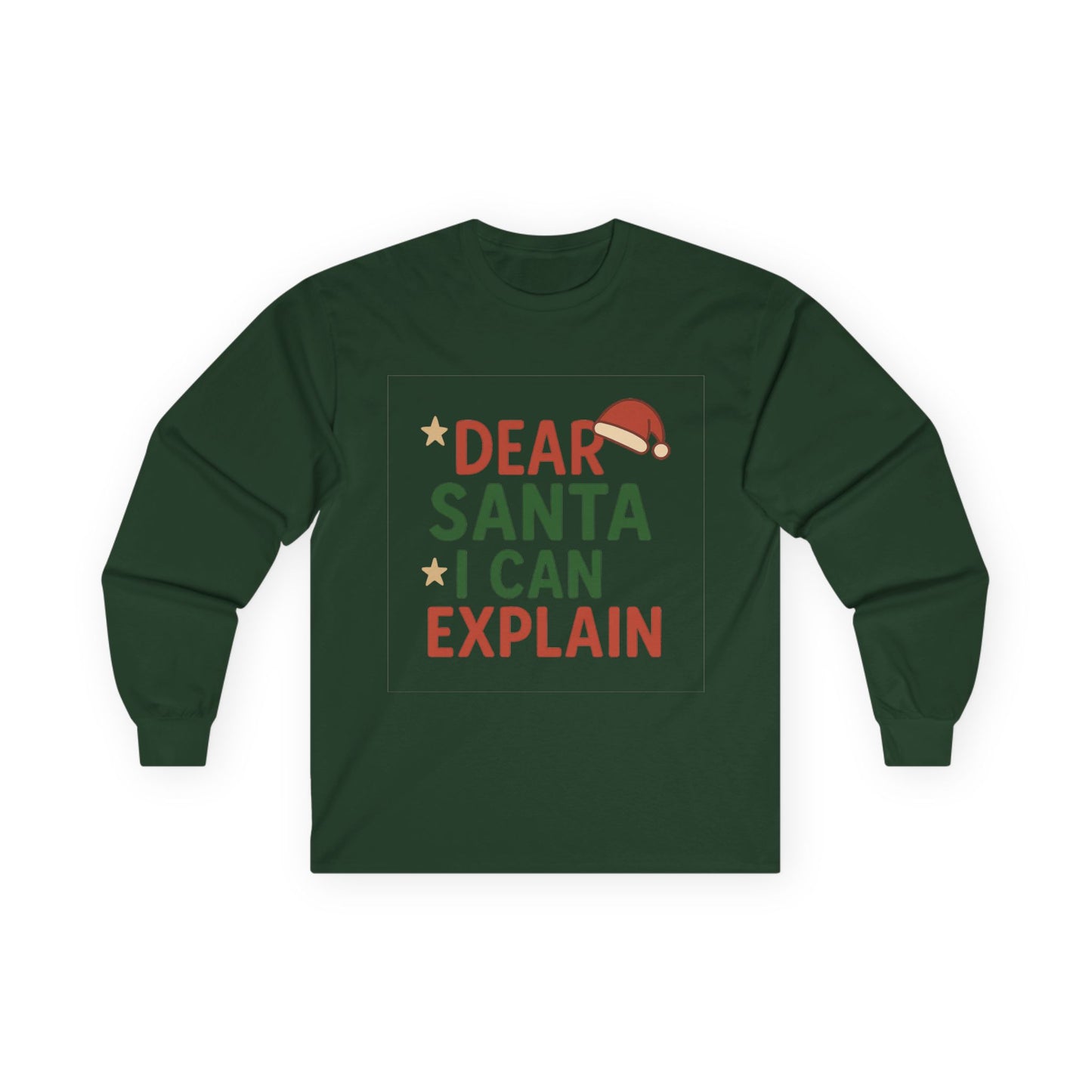 Dear Santa I Can Explain Christmas Unisex Ultra Cotton Long Sleeve Tee T-shirt
