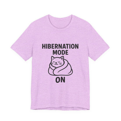 Hibernation Mode On Cat Unisex Jersey Short Sleeve Tee T-shirt