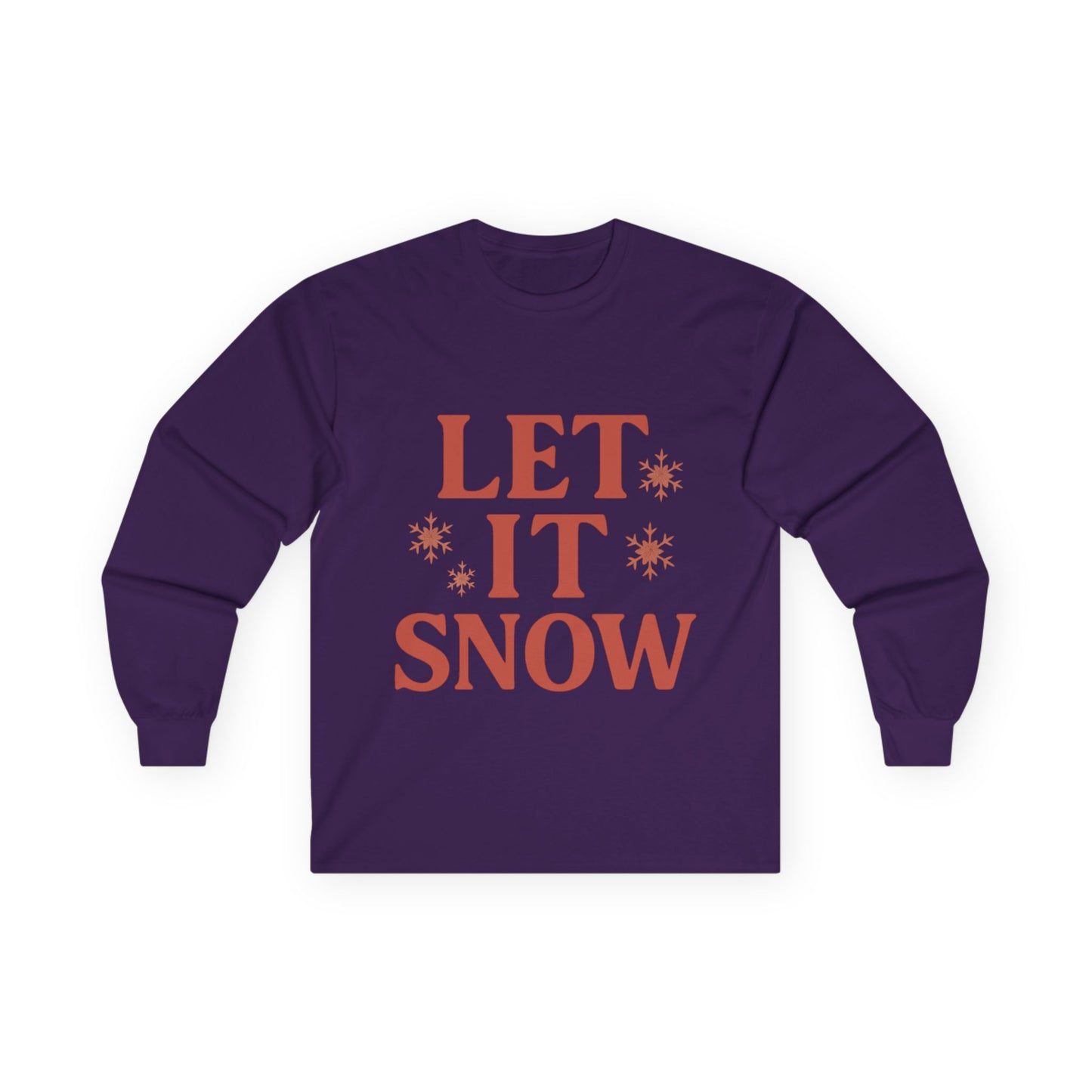 Let It Snow Christmas Unisex Ultra Cotton Long Sleeve Tee T-shirt