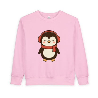 Christmas Winter Penguin Toddler Sweatshirt