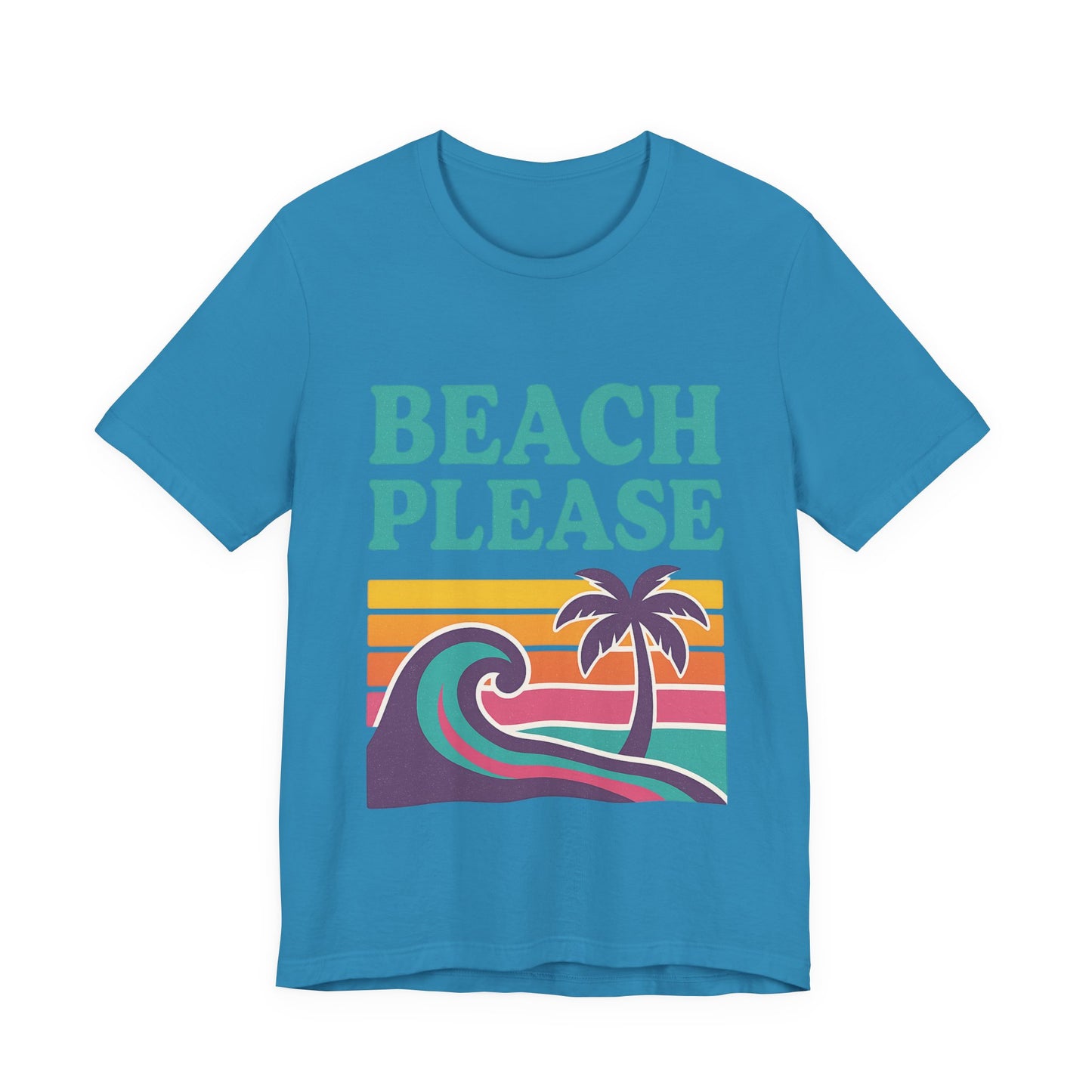 Beach Please Palm Trees Unisex Short Sleeve Tee T-shirt