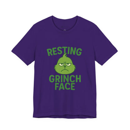 Gringe Resting Face Christmas Unisex Jersey Short Sleeve Tee T-shirt