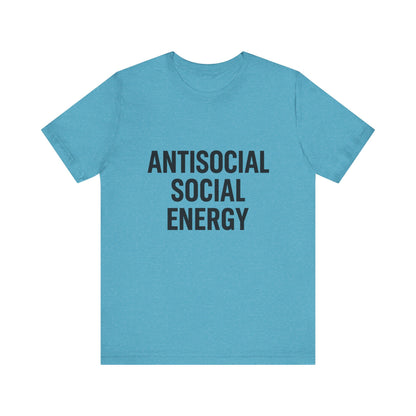 Antisocial Social Energy Unisex Jersey Short Sleeve Tee T-shirt