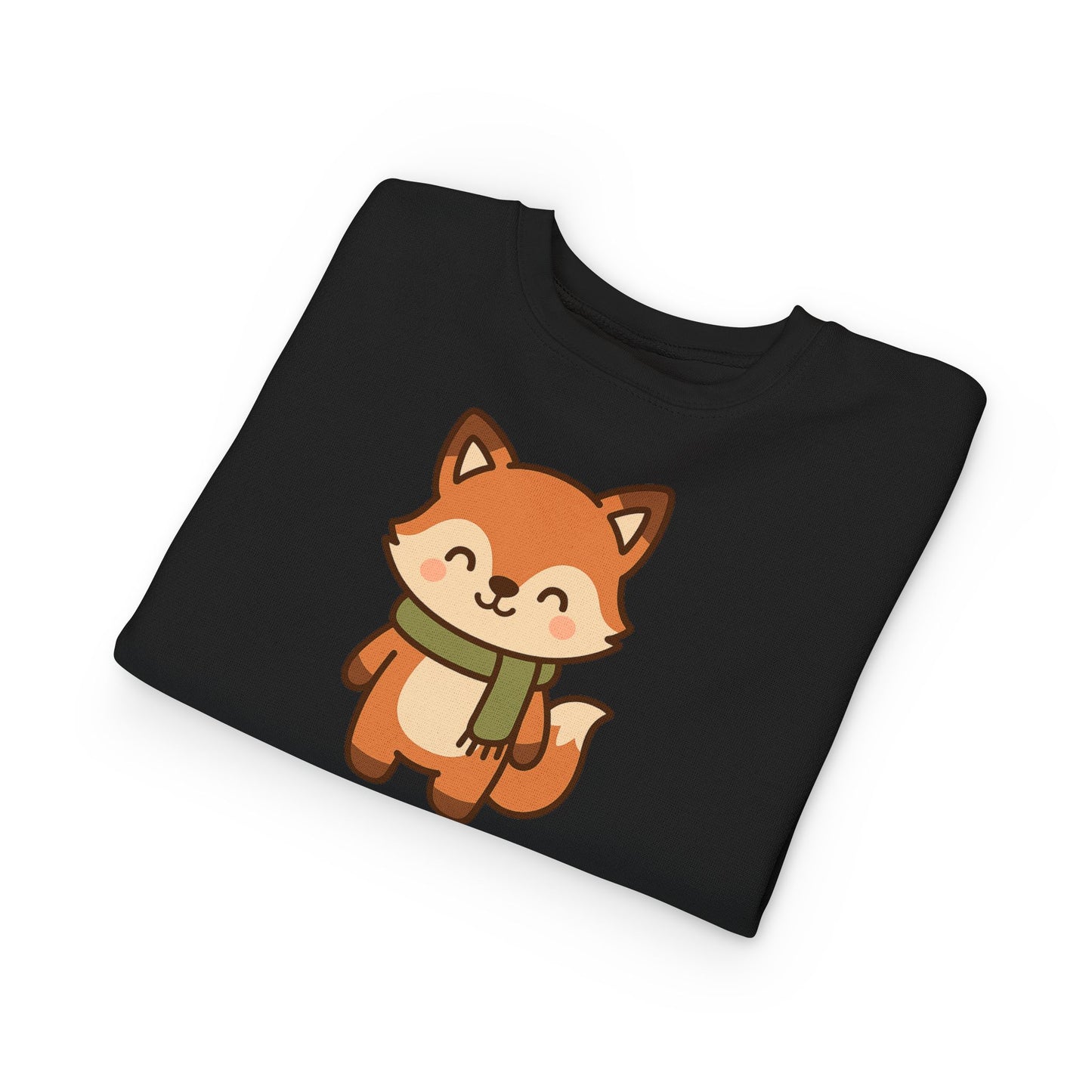Christmas Foxy Scarf Toddler Sweatshirt
