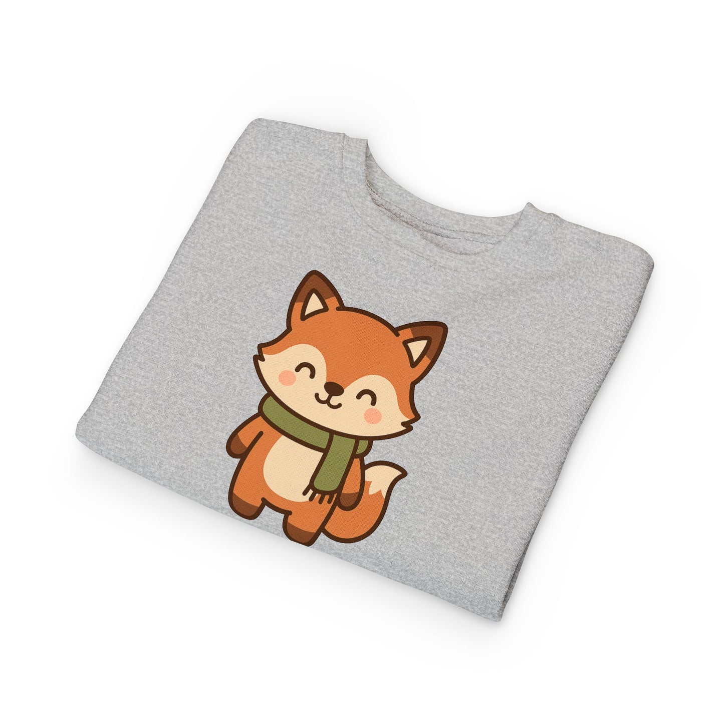 Christmas Foxy Scarf Toddler Sweatshirt