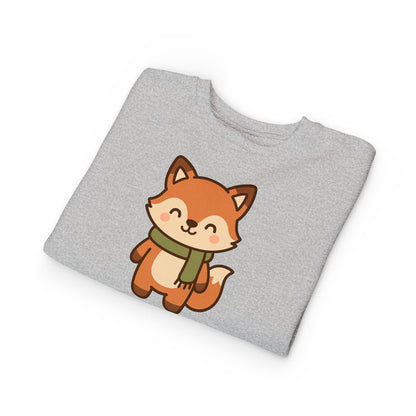Christmas Foxy Scarf Toddler Sweatshirt