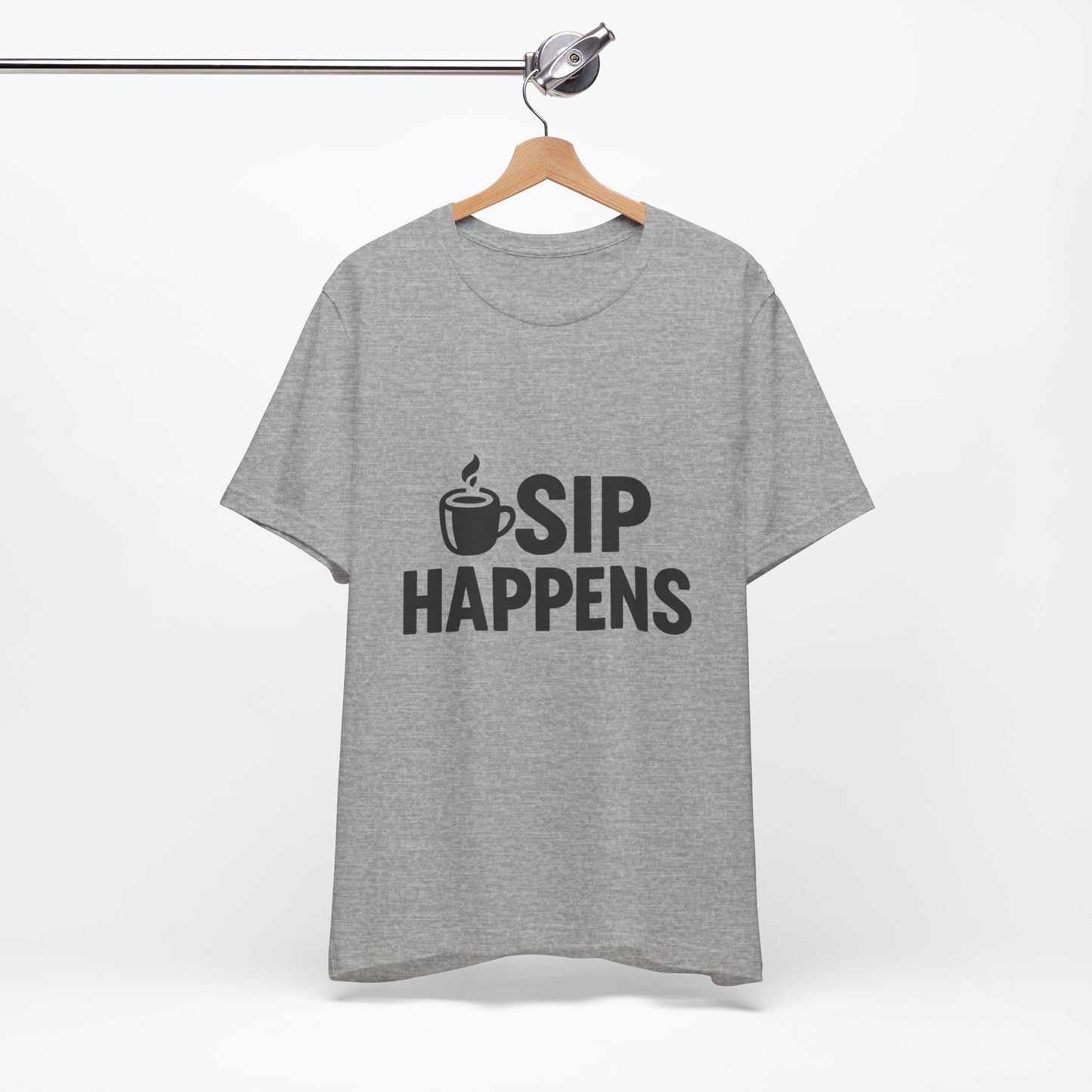 Sip Happens Minimal Edition Unisex Jersey Short Sleeve Tee T-shirt