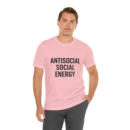 Antisocial Social Energy Unisex Jersey Short Sleeve Tee T-shirt