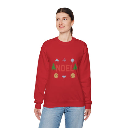 Christmas Noel In Pixel Unisex Heavy Blend™ Crewneck Sweatshirt