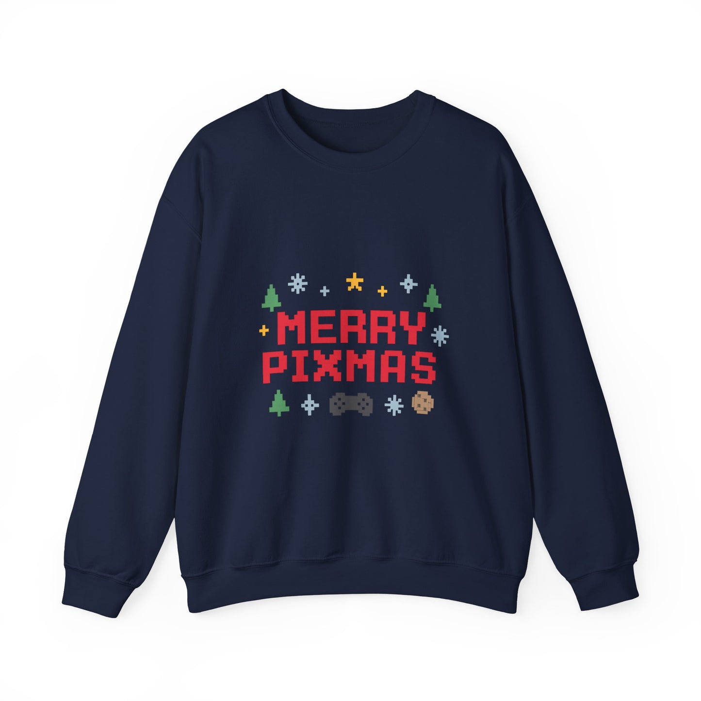 Merry Pixmas Christmas Unisex Heavy Blend™ Crewneck Sweatshirt