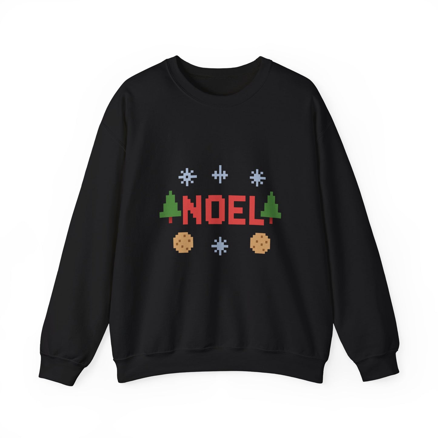 Christmas Noel In Pixel Unisex Heavy Blend™ Crewneck Sweatshirt