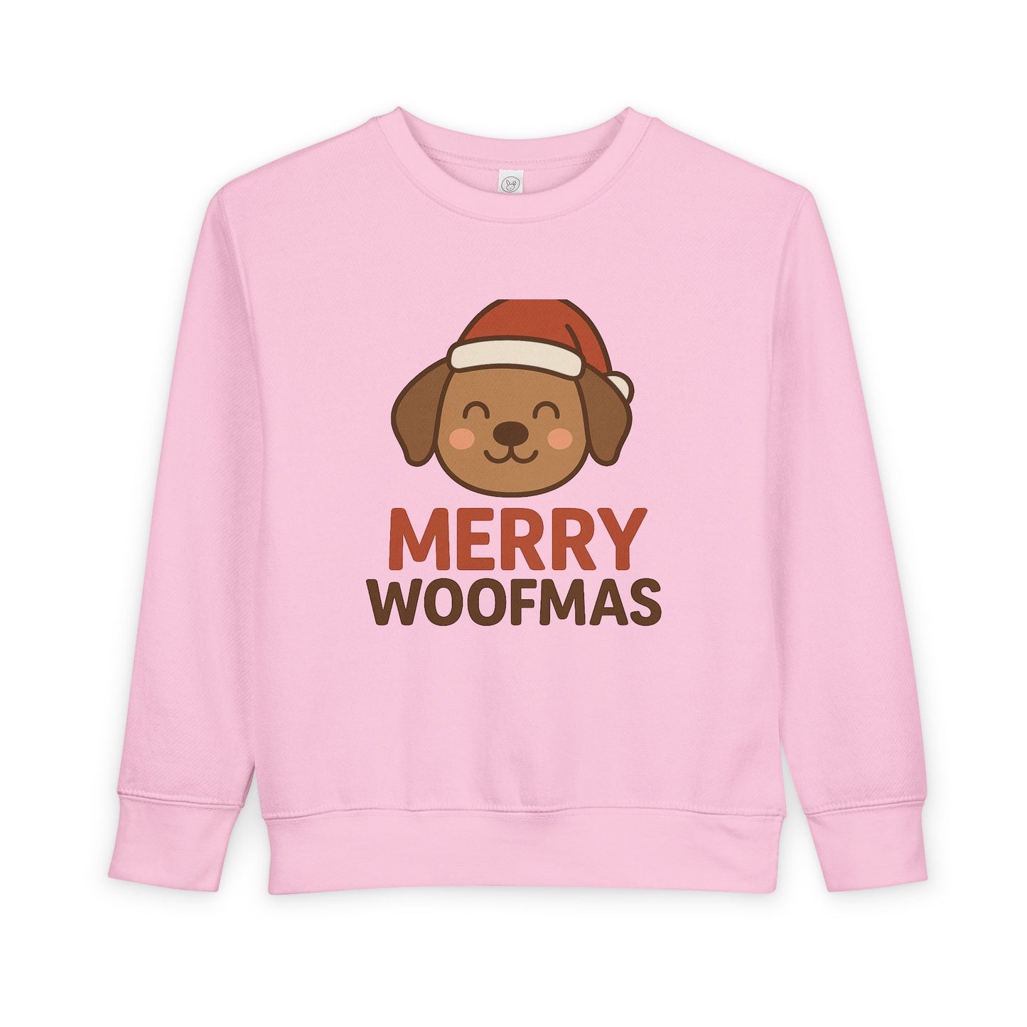 Merry Woofmas Christmas Toddler Sweatshirt