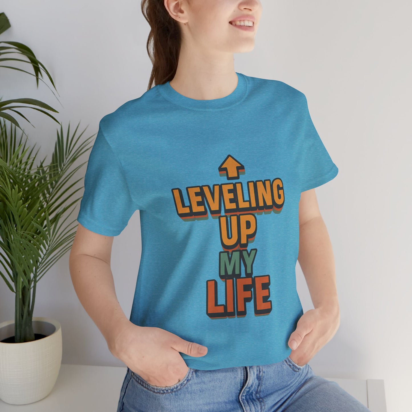 Leveling Up My Life Unisex Jersey Short Sleeve Tee T-shirt