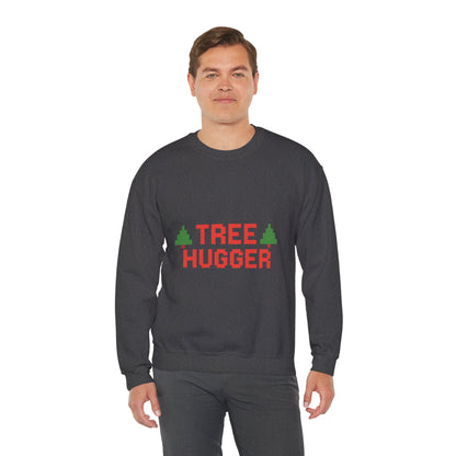 Tree Hugger Christmas Unisex Heavy Blend™ Crewneck Sweatshirt