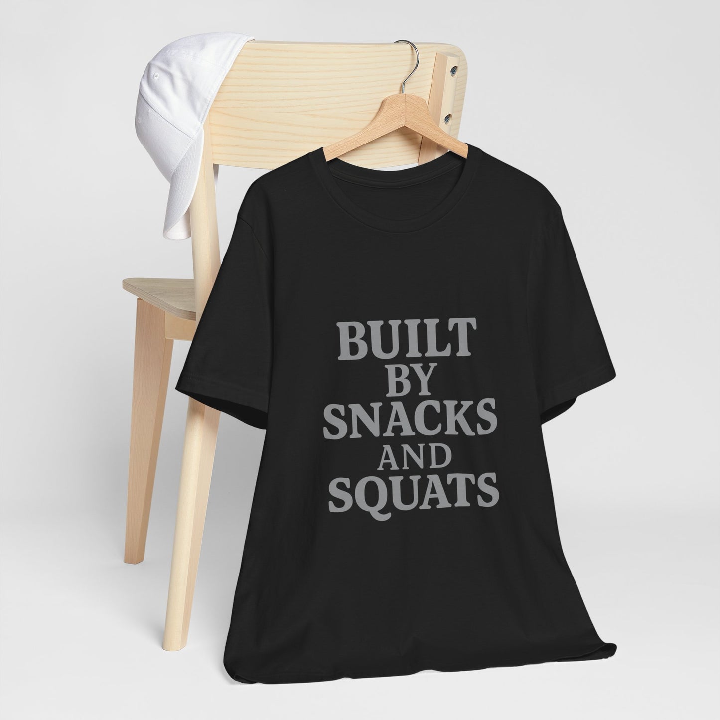 Built By Snacks And Squats Gym Humor Unisex Jersey Short Sleeve Tee T-shirt