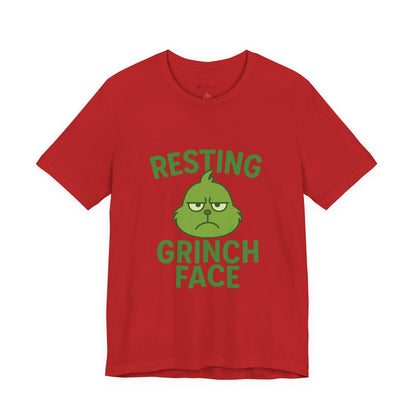 Gringe Resting Face Christmas Unisex Jersey Short Sleeve Tee T-shirt