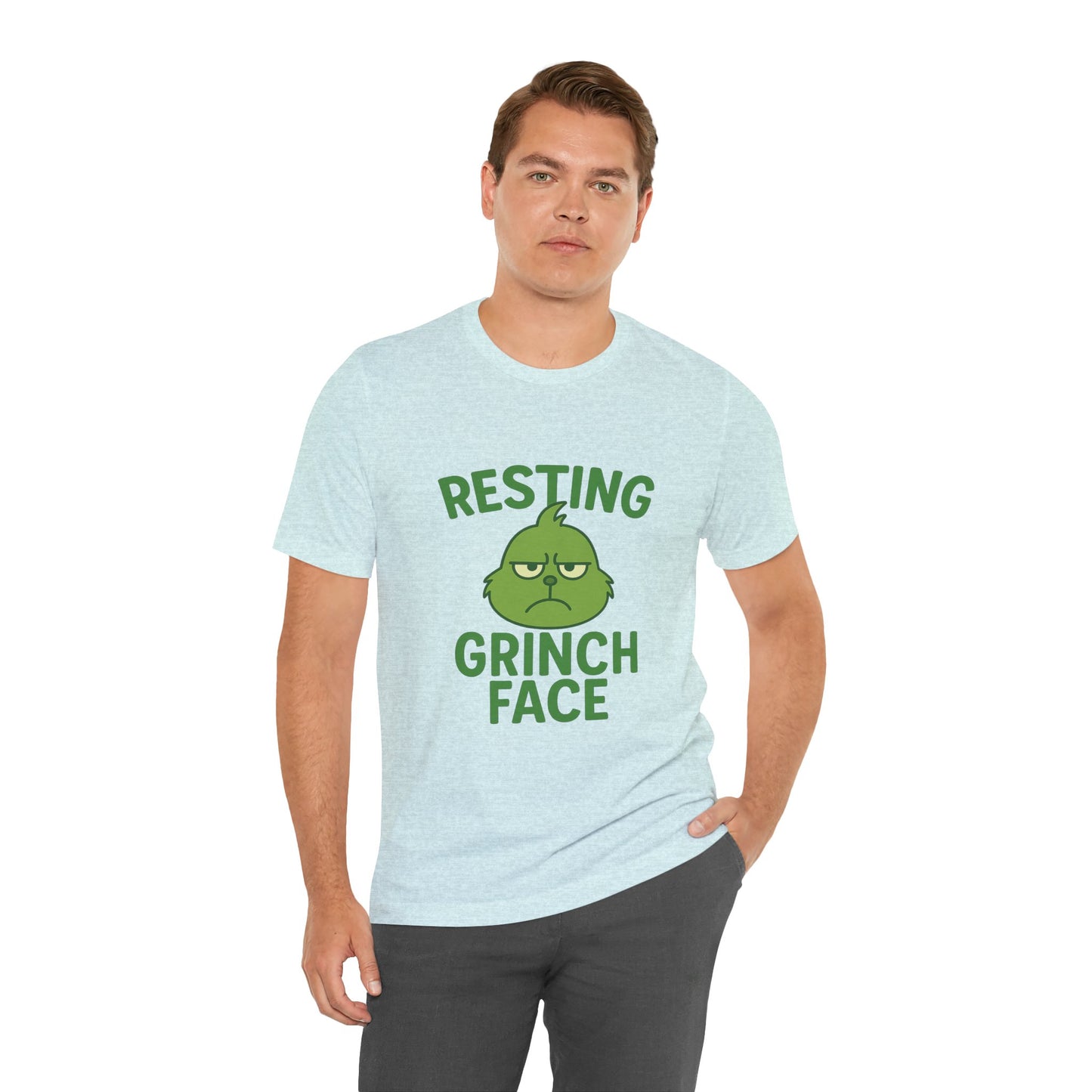 Gringe Resting Face Christmas Unisex Jersey Short Sleeve Tee T-shirt