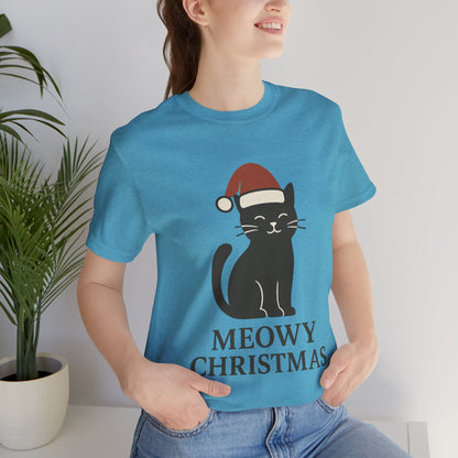 Meowy Christmas Unisex Jersey Short Sleeve Tee T-shirt