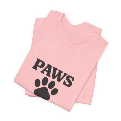 Paws Before Coffee Unisex Jersey Short Sleeve Tee T-shirt