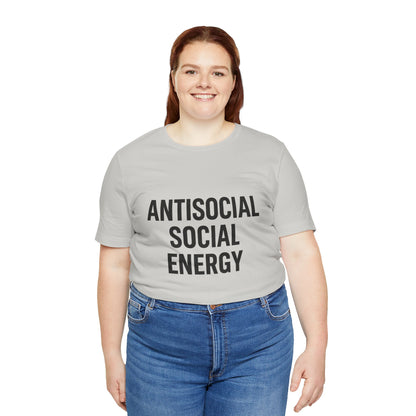 Antisocial Social Energy Unisex Jersey Short Sleeve Tee T-shirt