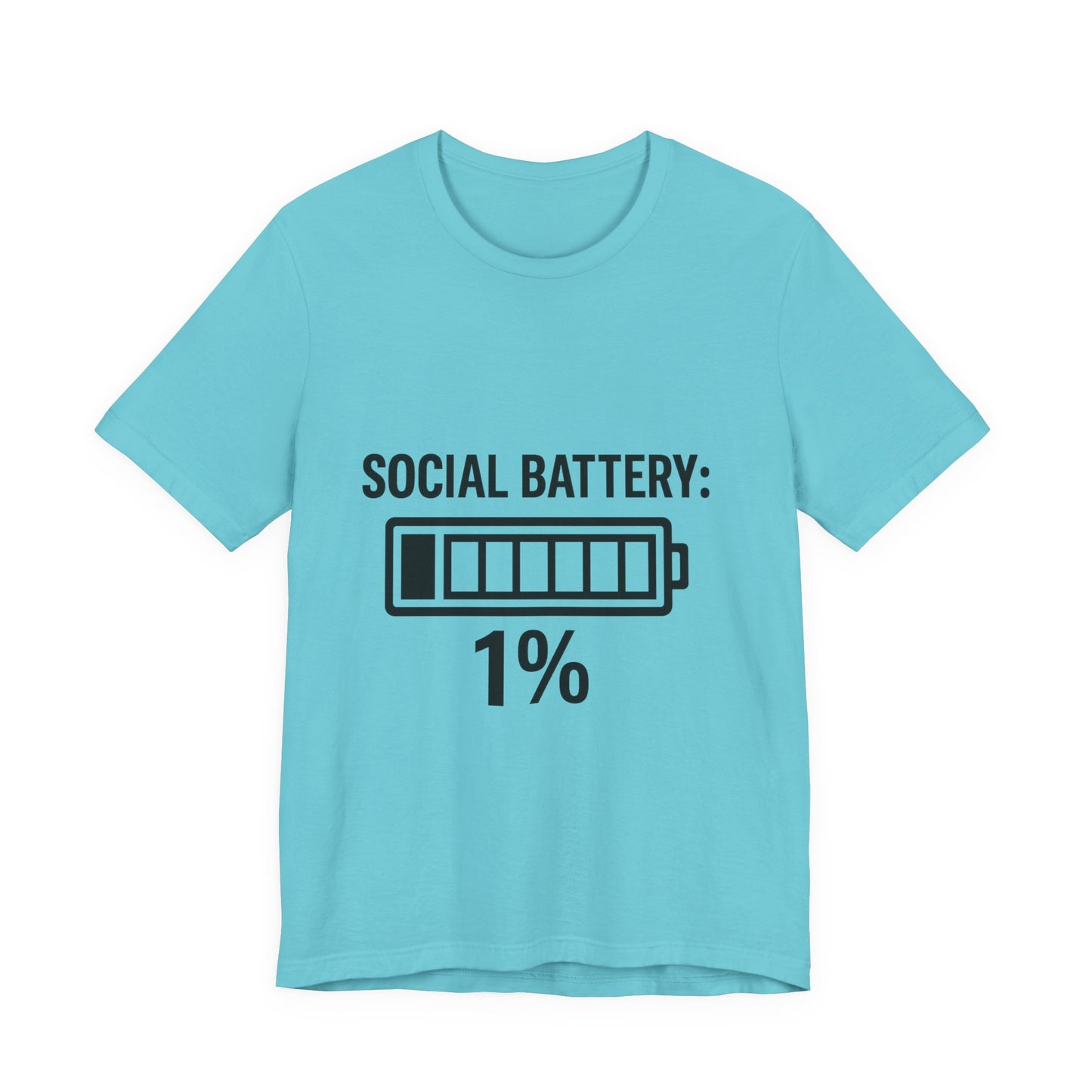 Social Battery Bar Unisex Jersey Short Sleeve Tee T-shirt