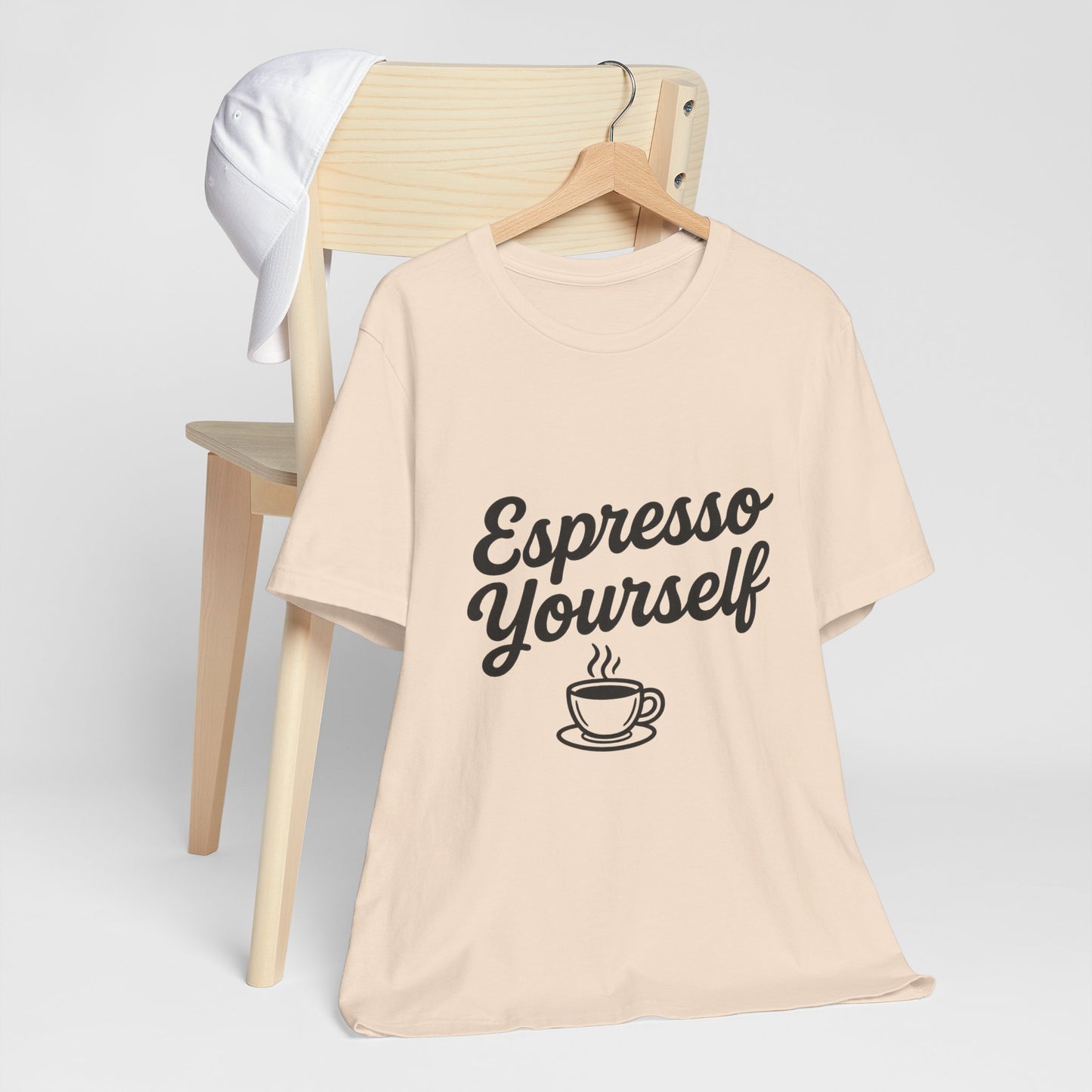Espresso Yourself Coffee Cup Illustrated Unisex Jersey Short Sleeve Tee T-shirt