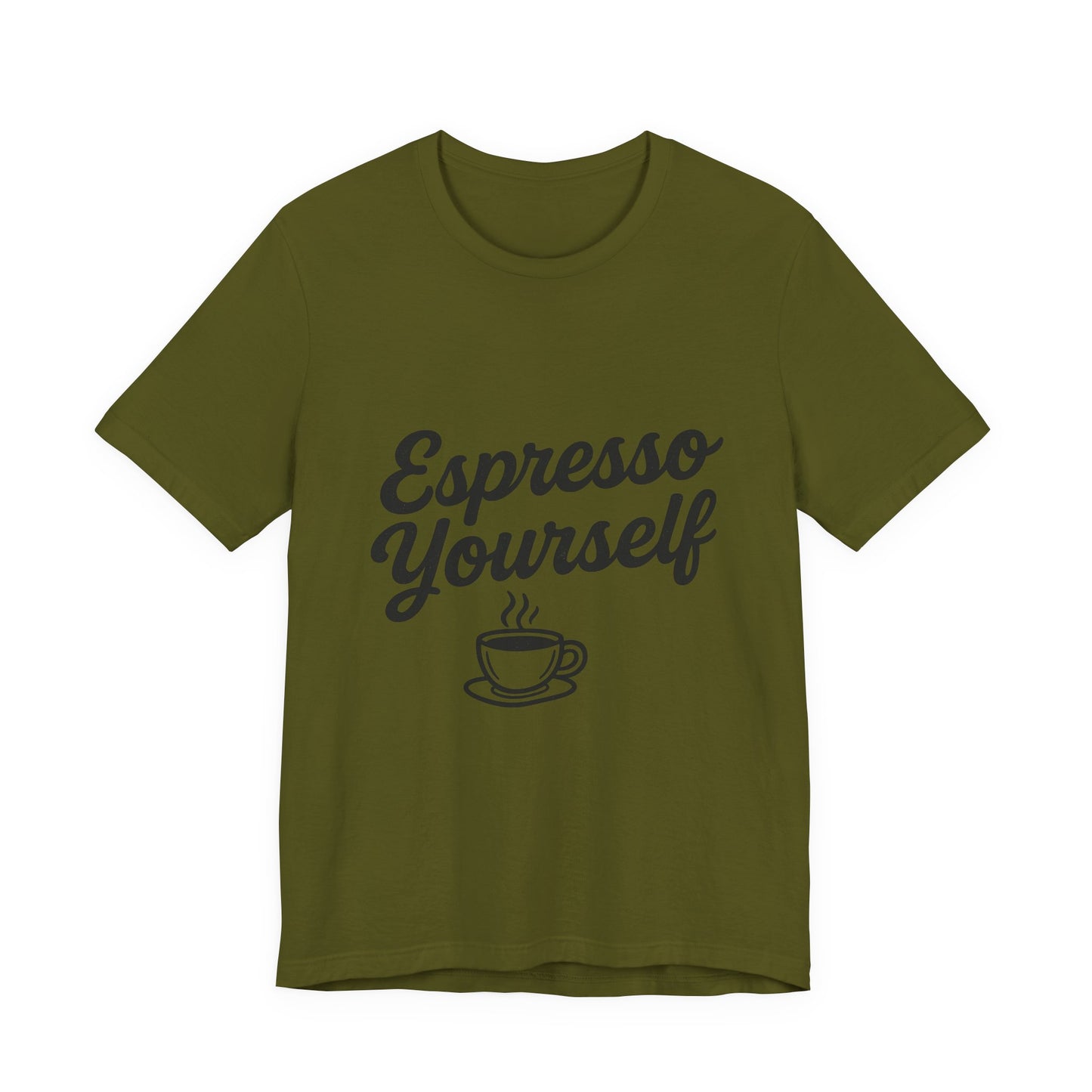 Espresso Yourself Coffee Cup Illustrated Unisex Jersey Short Sleeve Tee T-shirt