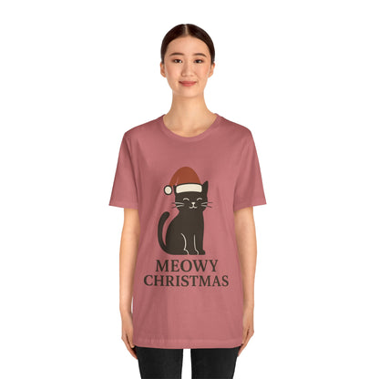 Meowy Christmas Unisex Jersey Short Sleeve Tee T-shirt