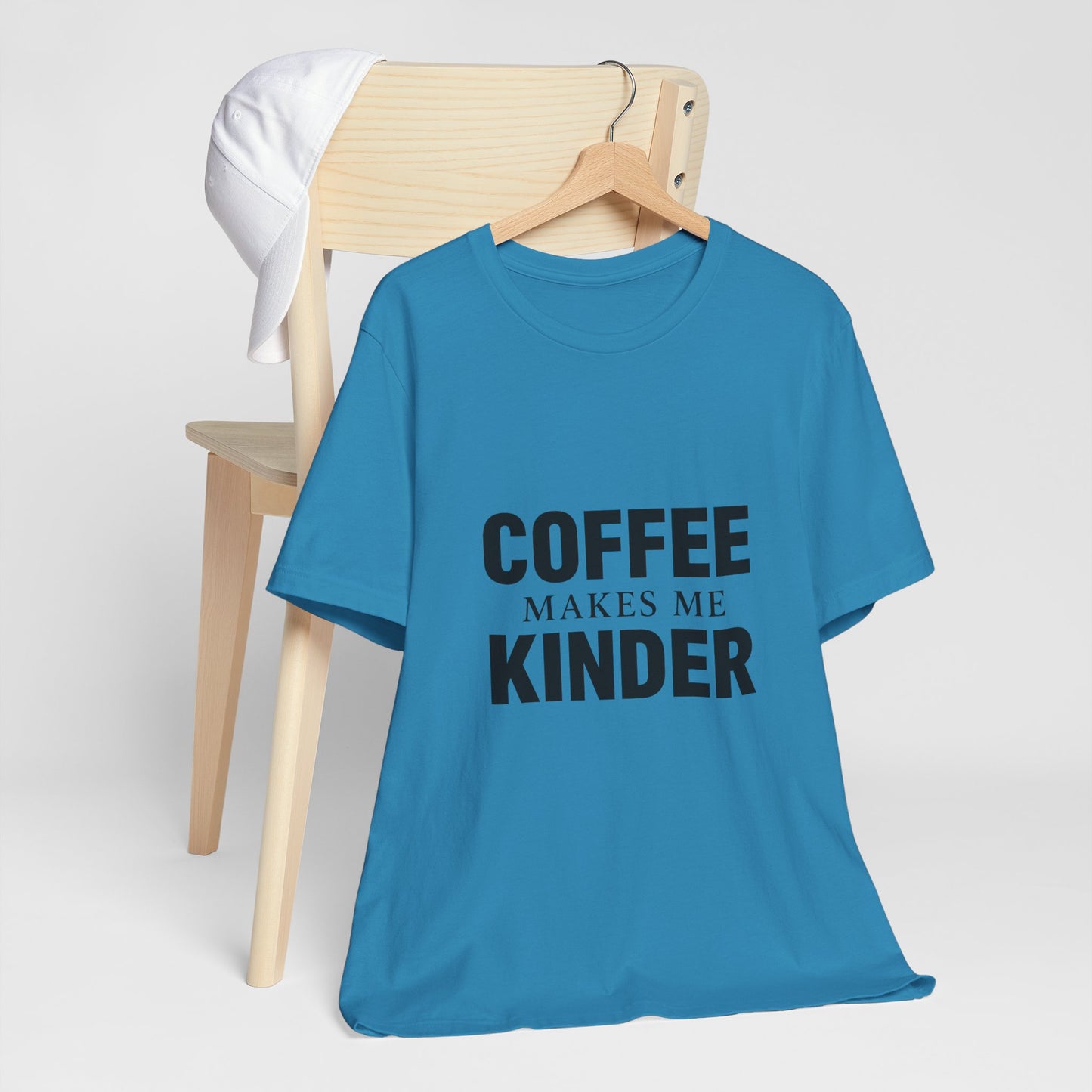 Coffee Makes Me Kinder Unisex Jersey Short Sleeve Tee T-shirt