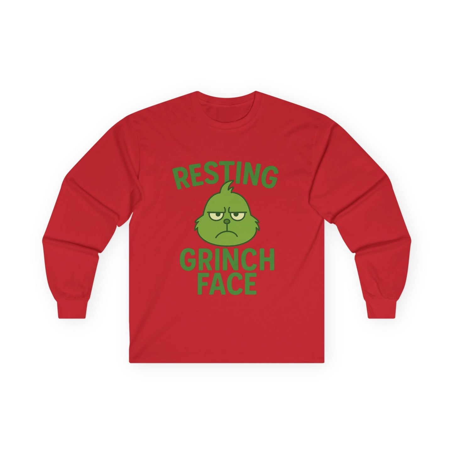 Gringe Face Christmas Unisex Ultra Cotton Long Sleeve Tee T-shirt