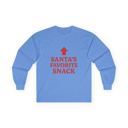 Santa's Favorite Snack Christmas Unisex Ultra Cotton Long Sleeve Tee