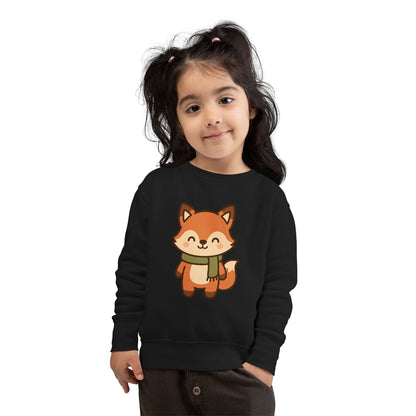 Christmas Foxy Scarf Toddler Sweatshirt