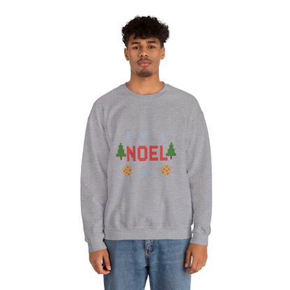 Christmas Noel In Pixel Unisex Heavy Blend™ Crewneck Sweatshirt