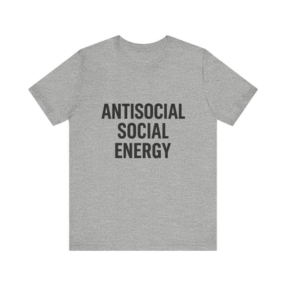 Antisocial Social Energy Unisex Jersey Short Sleeve Tee T-shirt