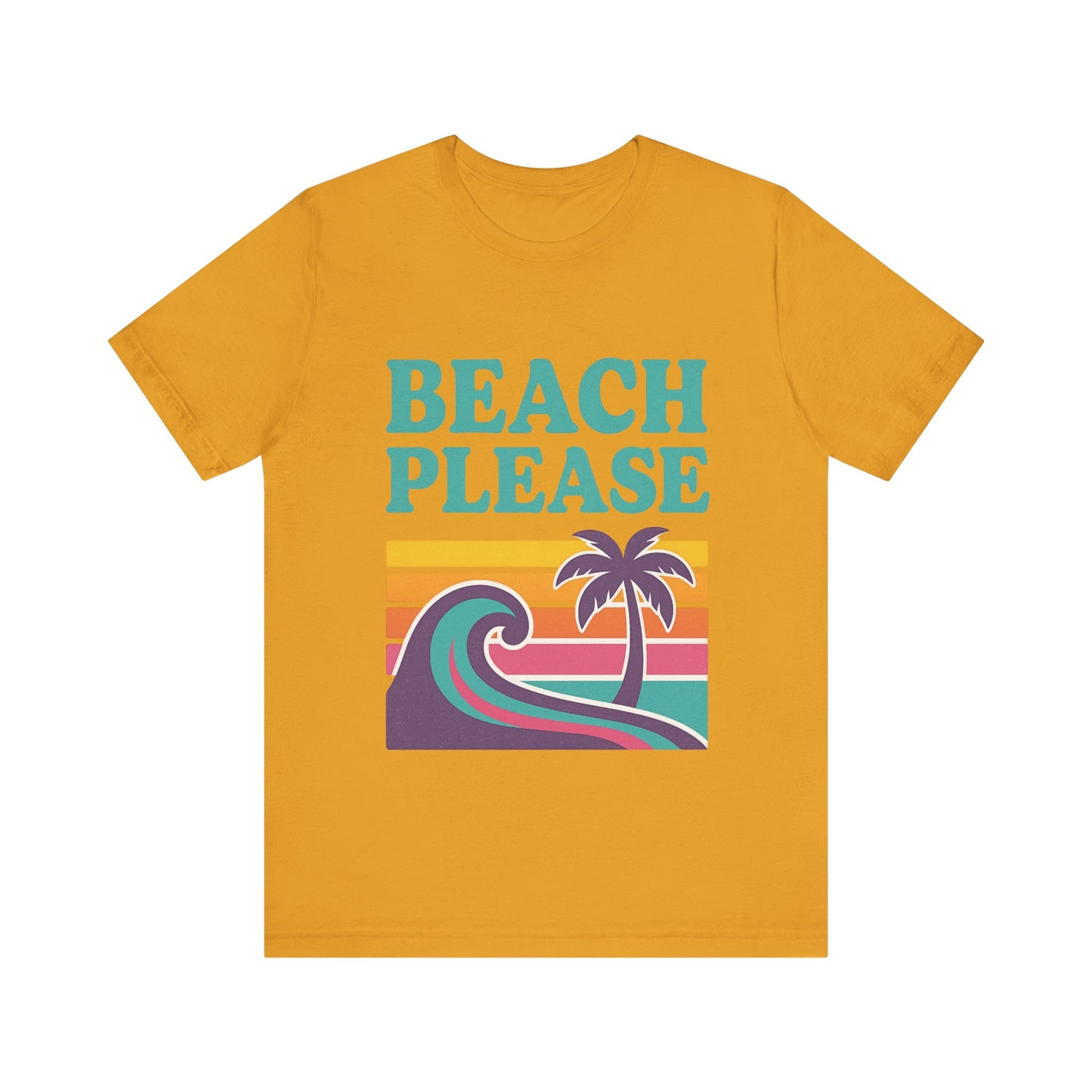 Beach Please Palm Trees Unisex Short Sleeve Tee T-shirt
