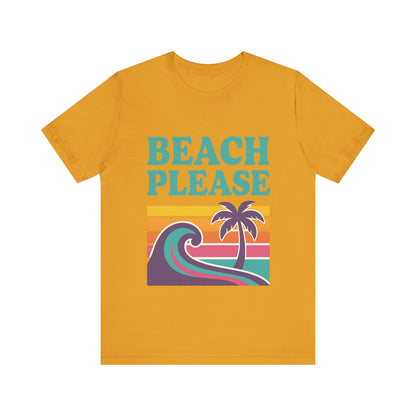 Beach Please Palm Trees Unisex Short Sleeve Tee T-shirt