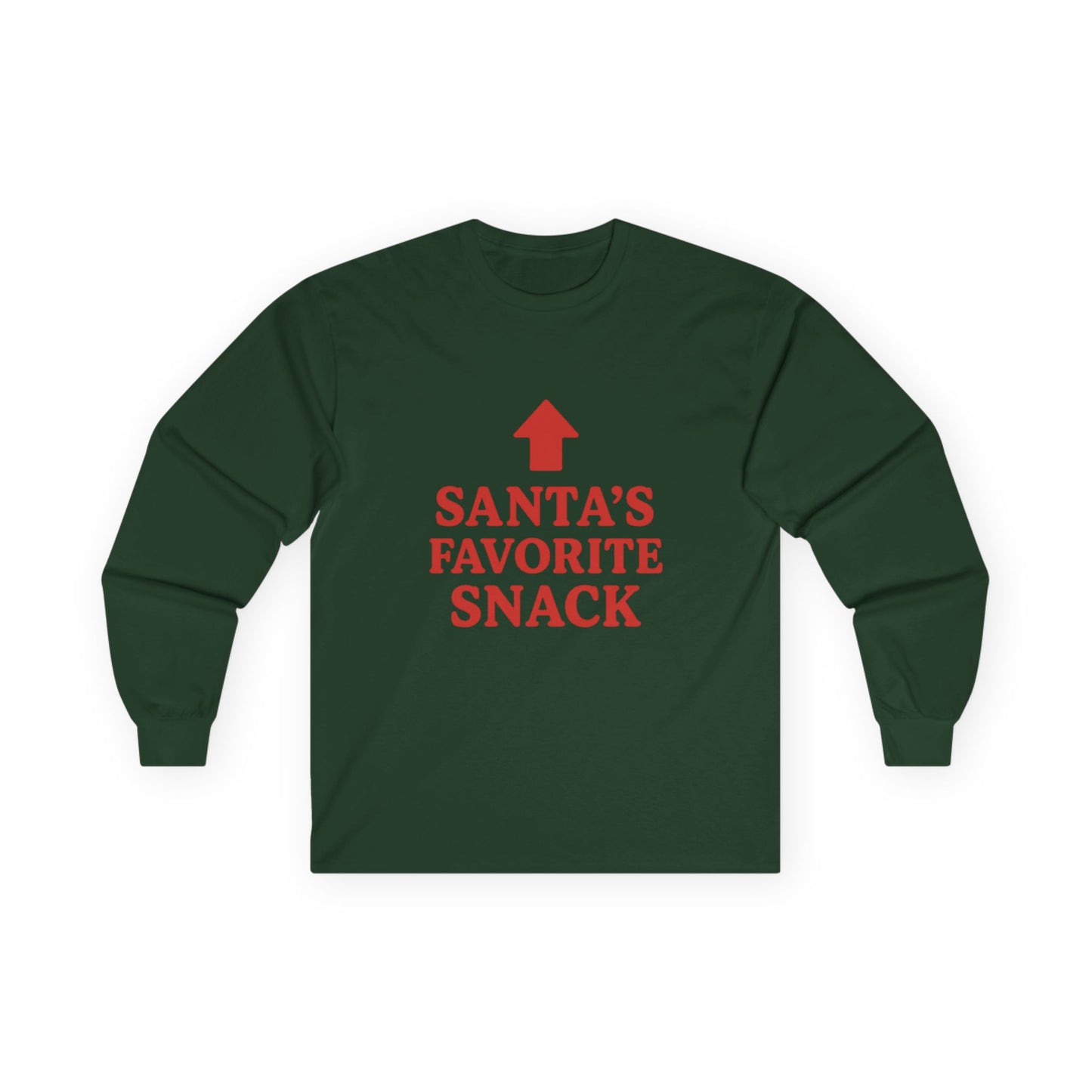 Santa's Favorite Snack Christmas Unisex Ultra Cotton Long Sleeve Tee