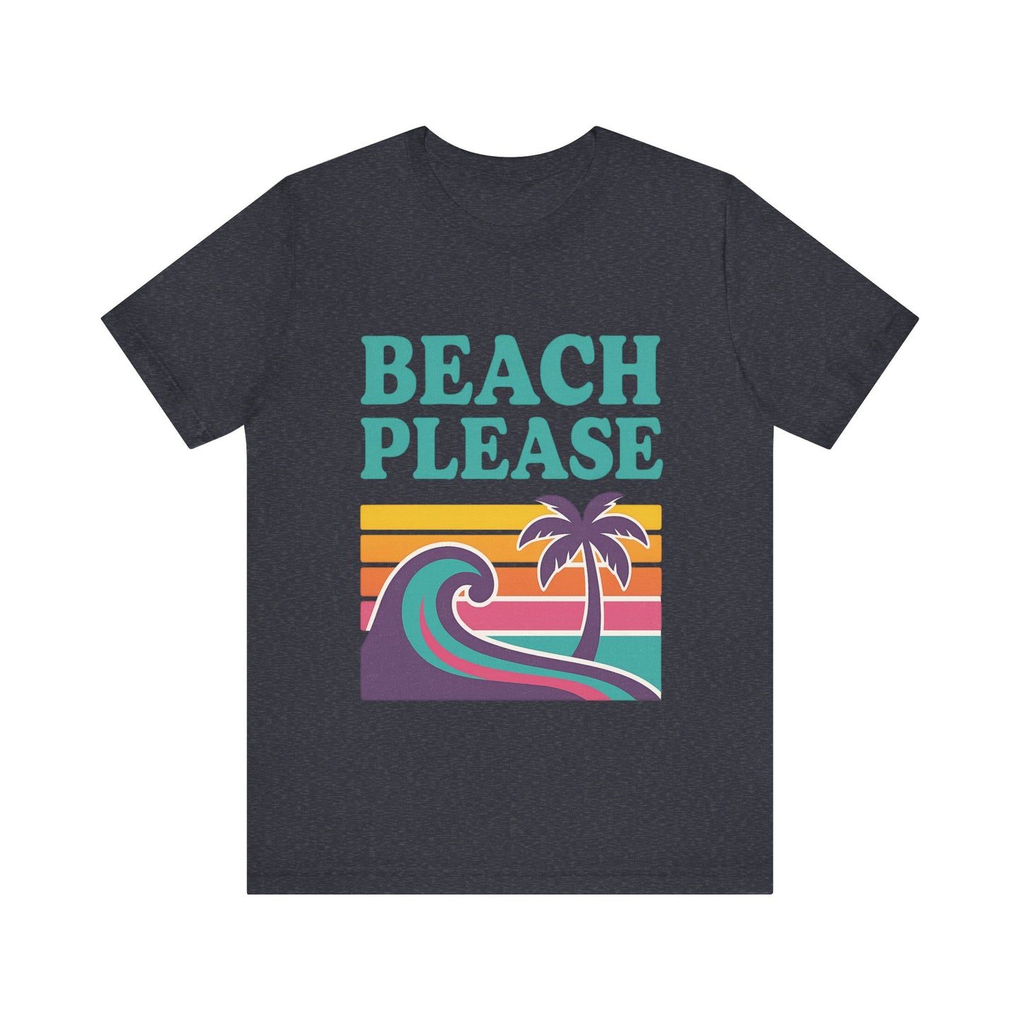 Beach Please Palm Trees Unisex Short Sleeve Tee T-shirt