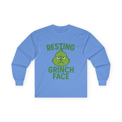 Gringe Face Christmas Unisex Ultra Cotton Long Sleeve Tee T-shirt