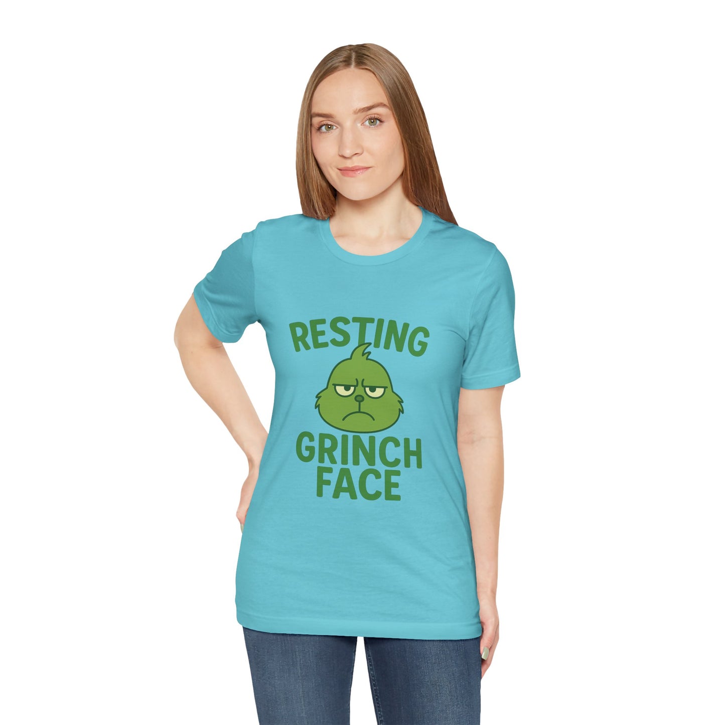 Gringe Resting Face Christmas Unisex Jersey Short Sleeve Tee T-shirt