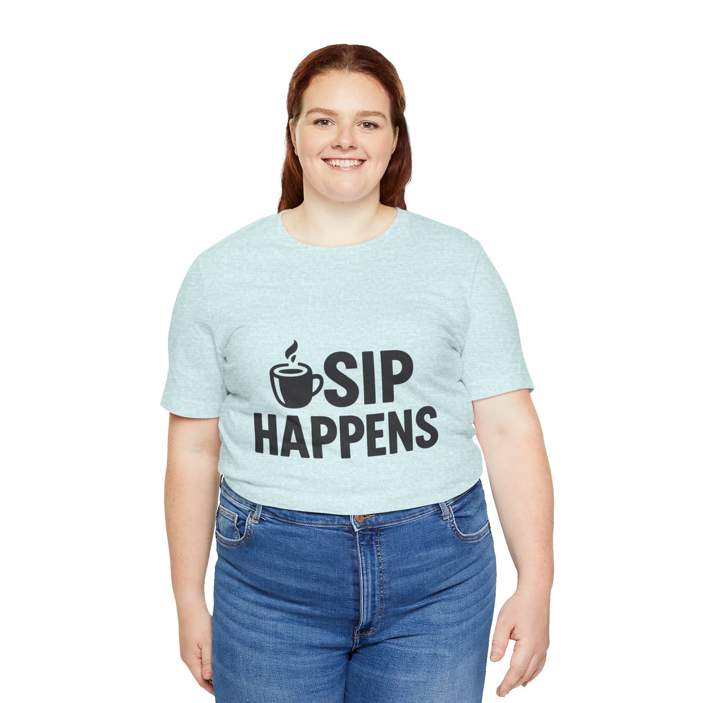 Sip Happens Minimal Edition Unisex Jersey Short Sleeve Tee T-shirt