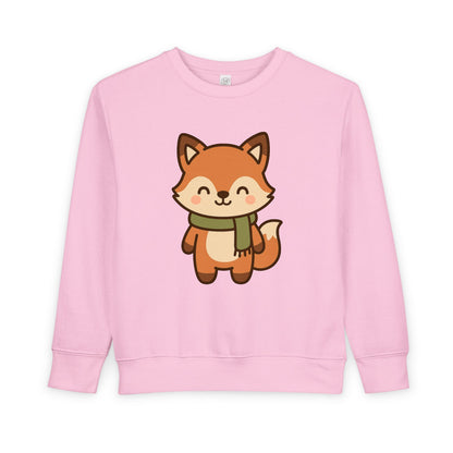 Christmas Foxy Scarf Toddler Sweatshirt