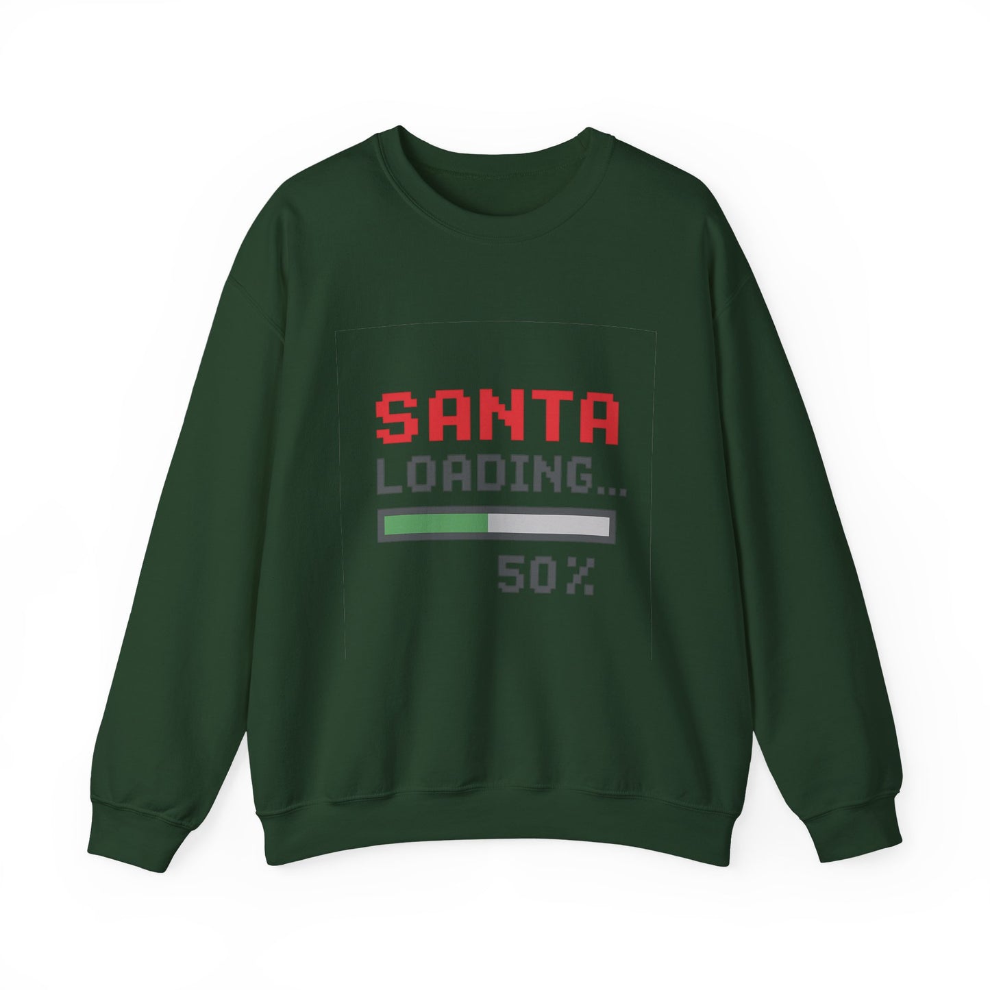 Santa Loading Bar Christmas Unisex Heavy Blend™ Crewneck Sweatshirt