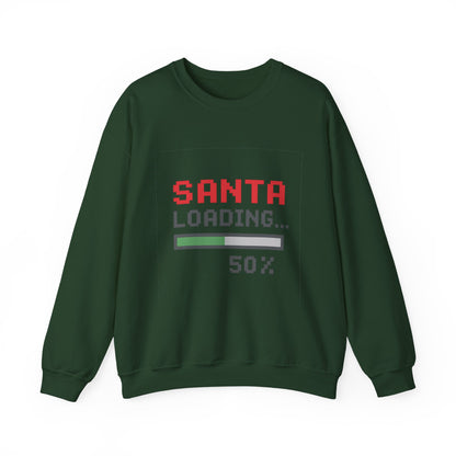 Santa Loading Bar Christmas Unisex Heavy Blend™ Crewneck Sweatshirt