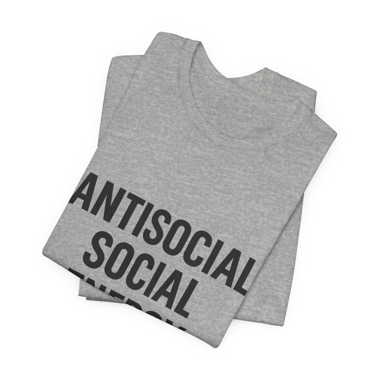 Antisocial Social Energy Unisex Jersey Short Sleeve Tee T-shirt