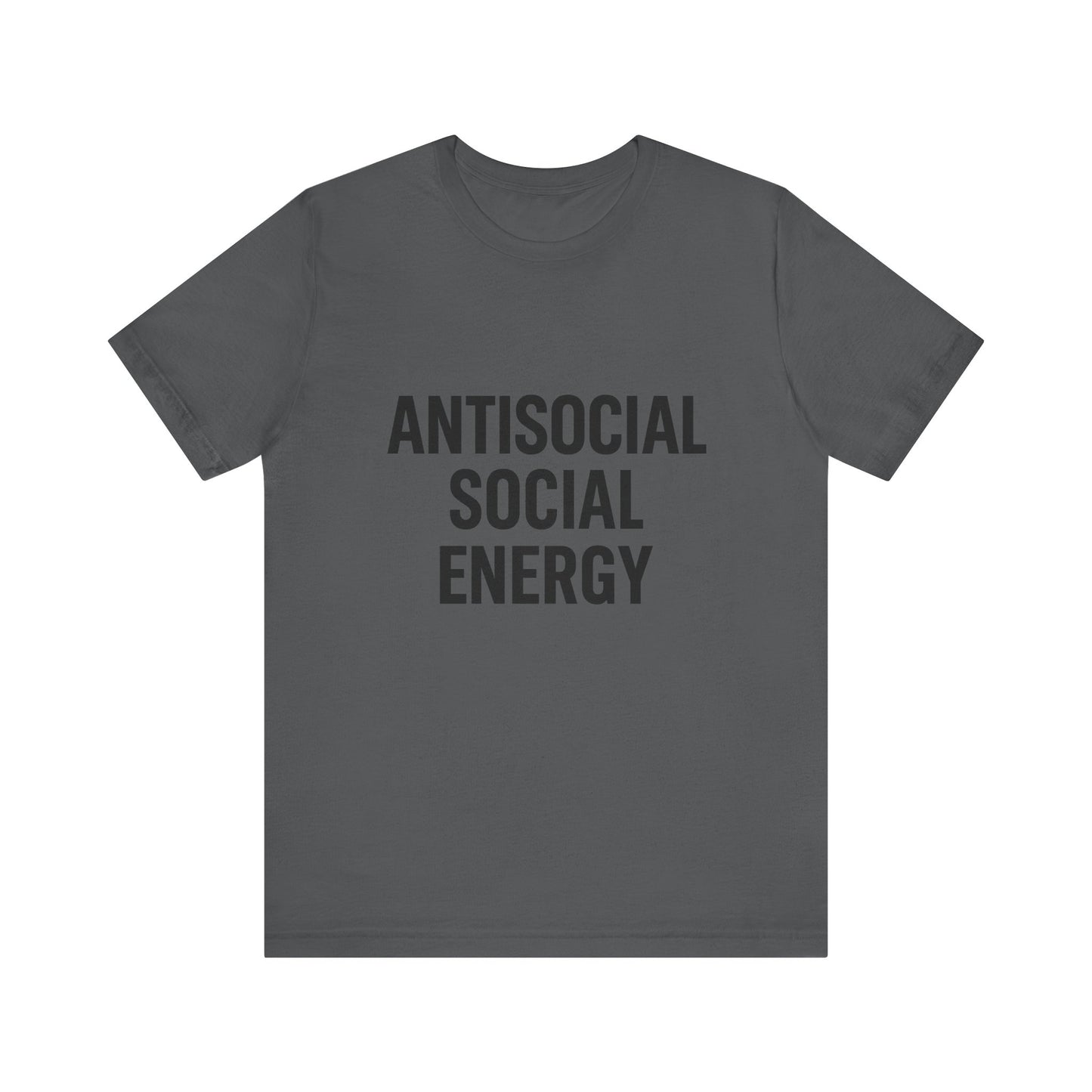 Antisocial Social Energy Unisex Jersey Short Sleeve Tee T-shirt
