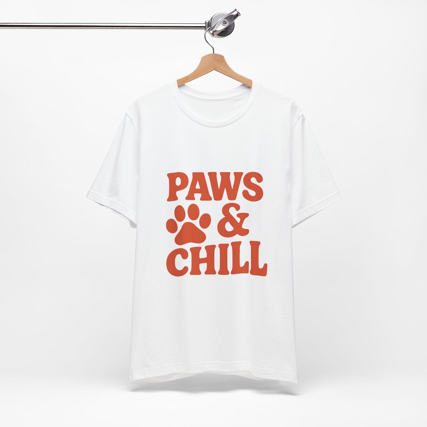 Paws and Chill Pet Lovers Unisex Jersey Short Sleeve Tee T-shirt
